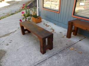 Solid Cedar Burnt Top Seat 49"