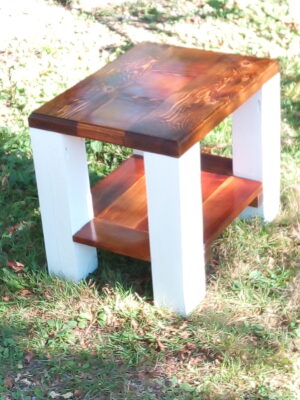 Solid Cedar / Fir End Table 22" x 17" x 19.5" - Image 3